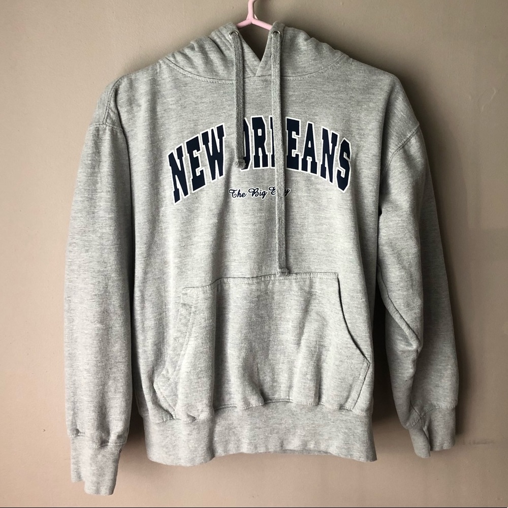 New Orleans grey hoodie size small